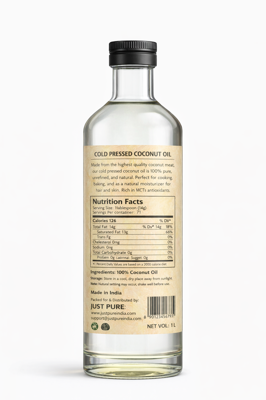 Just Pure Cold Pressed Coconut Oil