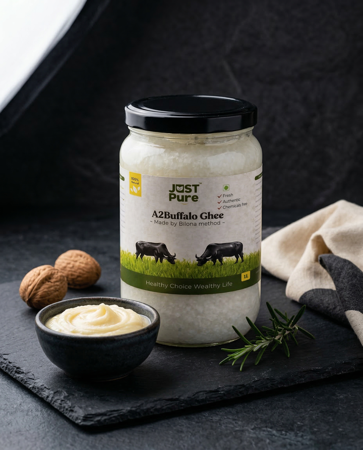 Just Pure A2 Desi Buffalo Bilona Ghee