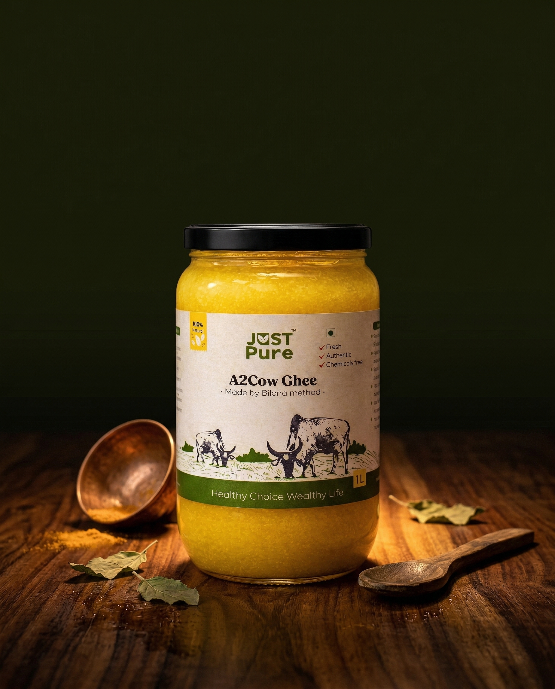 Just Pure A2 Desi Cow Ghee