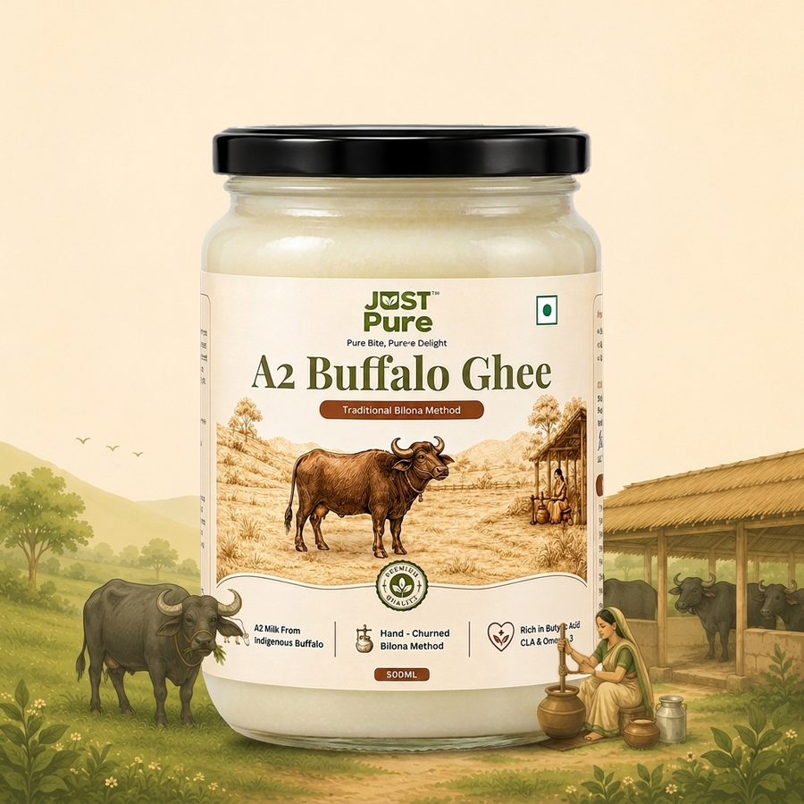 A2 Buffalo Bilona Ghee - naturally white ivory ghee