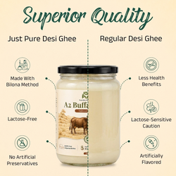 A2 Buffalo Bilona Ghee - naturally white ivory ghee